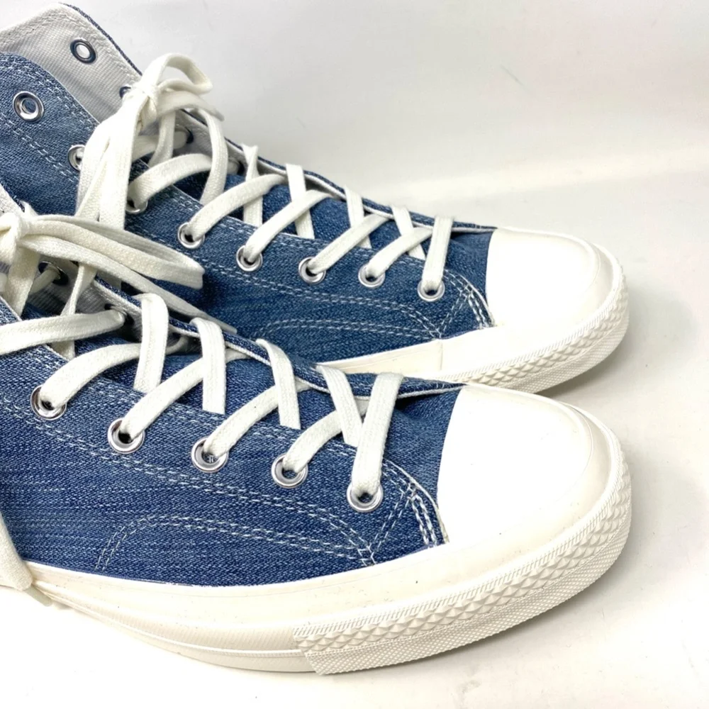 Converse All Star Chuck 70 High Top Light Denim Canvas Men’s Sneakers 165648C - Picture 7 of 9